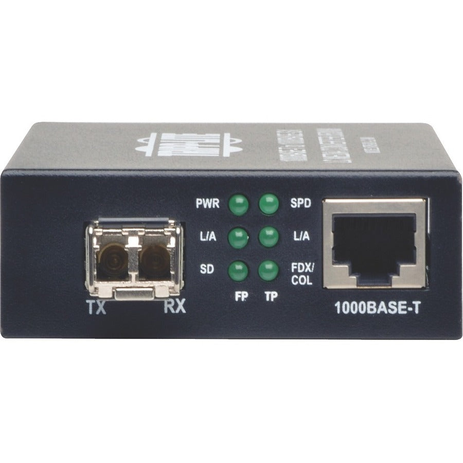 Tripp Lite by Eaton 10/100/1000 LC Multimode Fiber to Ethernet Media Converter, 550M, 850nm N785-001-LC-MM
