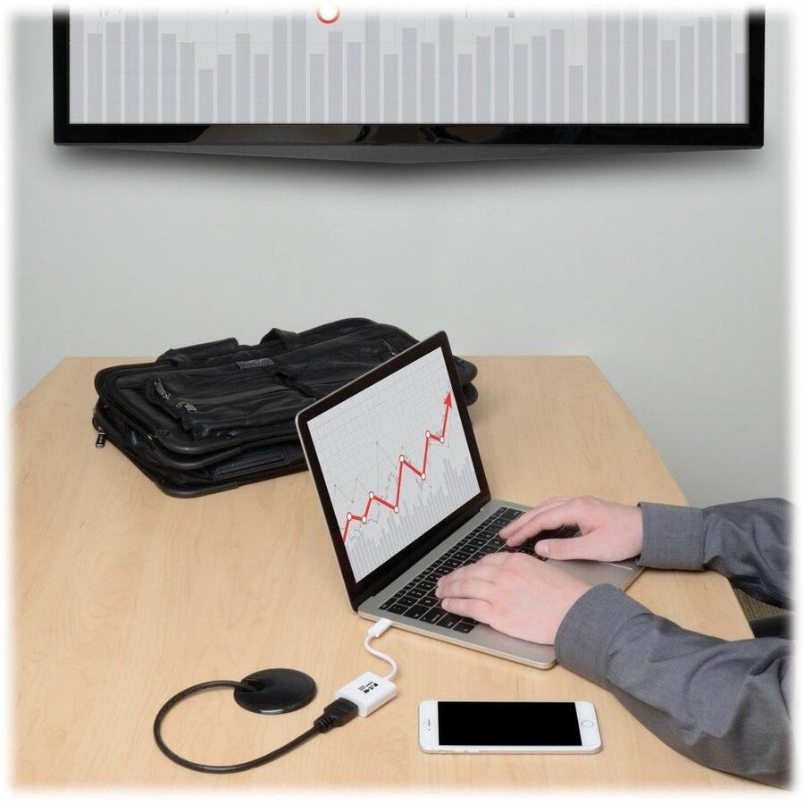 Tripp Lite by Eaton USB C to HDMI Video Adapter Converter 4Kx2K M/F, USB-C to HDMI, USB Type-C to HDMI, USB Type C to HDMI 6in U444-06N-HD-AM