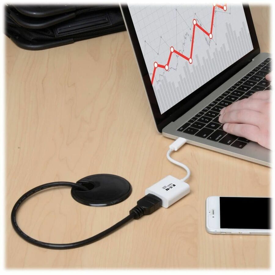 Tripp Lite by Eaton USB C to HDMI Video Adapter Converter 4Kx2K M/F, USB-C to HDMI, USB Type-C to HDMI, USB Type C to HDMI 6in U444-06N-HD-AM