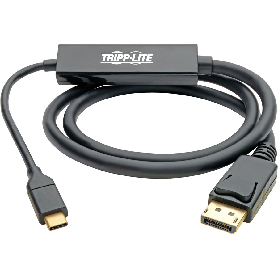 Tripp Lite by Eaton USB C to DisplayPort Adapter Converter Cable, 4K @ 60Hz, Thunderbolt 3, , USB Type C, USB-C, USB Type-C, 3ft 3' U444-003-DP