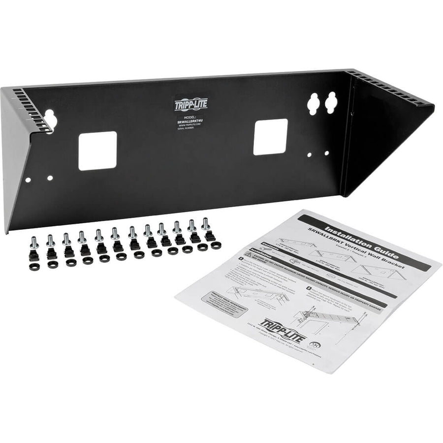 Tripp Lite by Eaton Wallmount Rack 4U Vertical Rack Bracket 175lb Capacity SRWALLBRKT4U