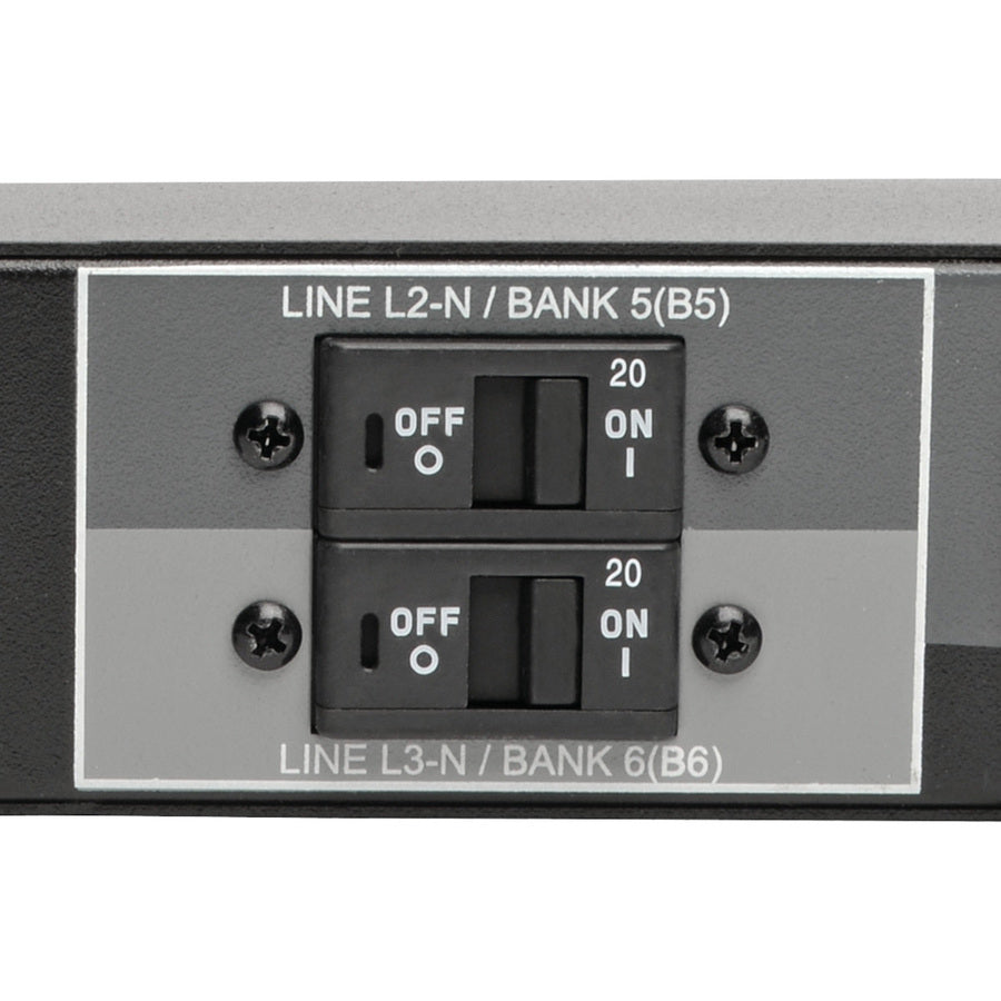 Tripp Lite by Eaton 23kW 220-240V 3PH Switched PDU - LX Interface, Gigabit, 30 Outlets, IEC 309 32A Red 380-415V Input, LCD, 1.8 m Cord, 0U 1.8 m Height, TAA PDU3XEVSR6G32B