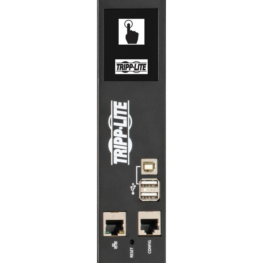 Tripp Lite by Eaton 23kW 220-240V 3PH Switched PDU - LX Interface, Gigabit, 30 Outlets, IEC 309 32A Red 380-415V Input, LCD, 1.8 m Cord, 0U 1.8 m Height, TAA PDU3XEVSR6G32B