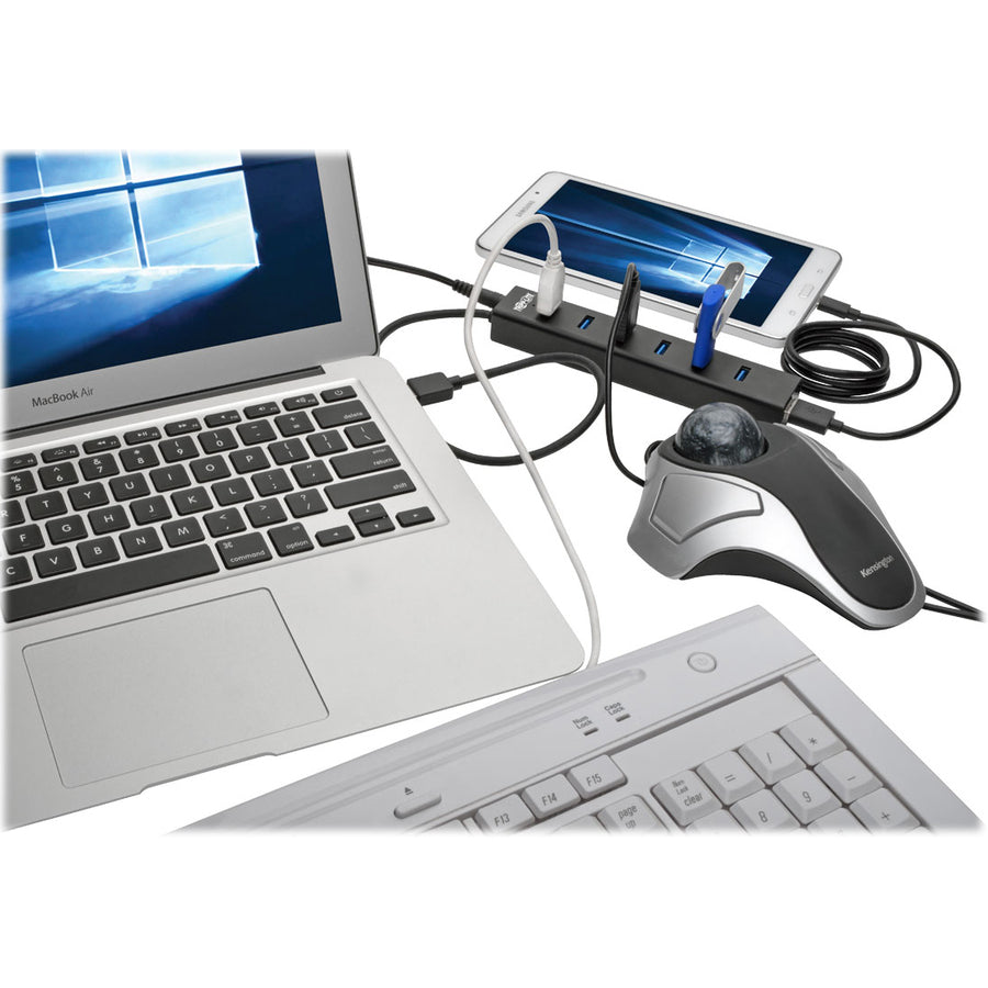 Tripp Lite by Eaton 7-Port USB 3.0 SuperSpeed Hub / Splitter Portable Mini Aluminum 5 Gbps U360-007-AL
