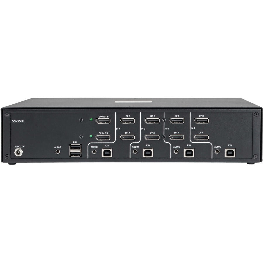 Tripp Lite by Eaton Secure KVM Switch, 4-Port, Dual Monitor, DisplayPort to DisplayPort, 4K, NIAP PP3.0 Certified, Audio, TAA B002-DP2A4