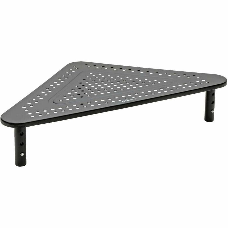 Tripp Lite by Eaton Monitor Riser for Desk, 12 x 20 in. - Height Adjustable, Corner, Metal, Black MR1220M