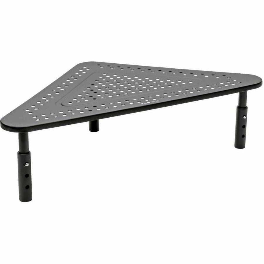 Tripp Lite by Eaton Monitor Riser for Desk, 12 x 20 in. - Height Adjustable, Corner, Metal, Black MR1220M