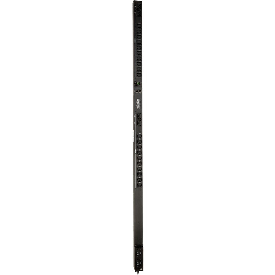 Tripp Lite by Eaton 5.5kW Single-Phase Switched PDU - LX Interface, 208/230V Outlets (20 C13 & 4 C19), L6-30P, 0U, TAA PDUMV30HVNETLX