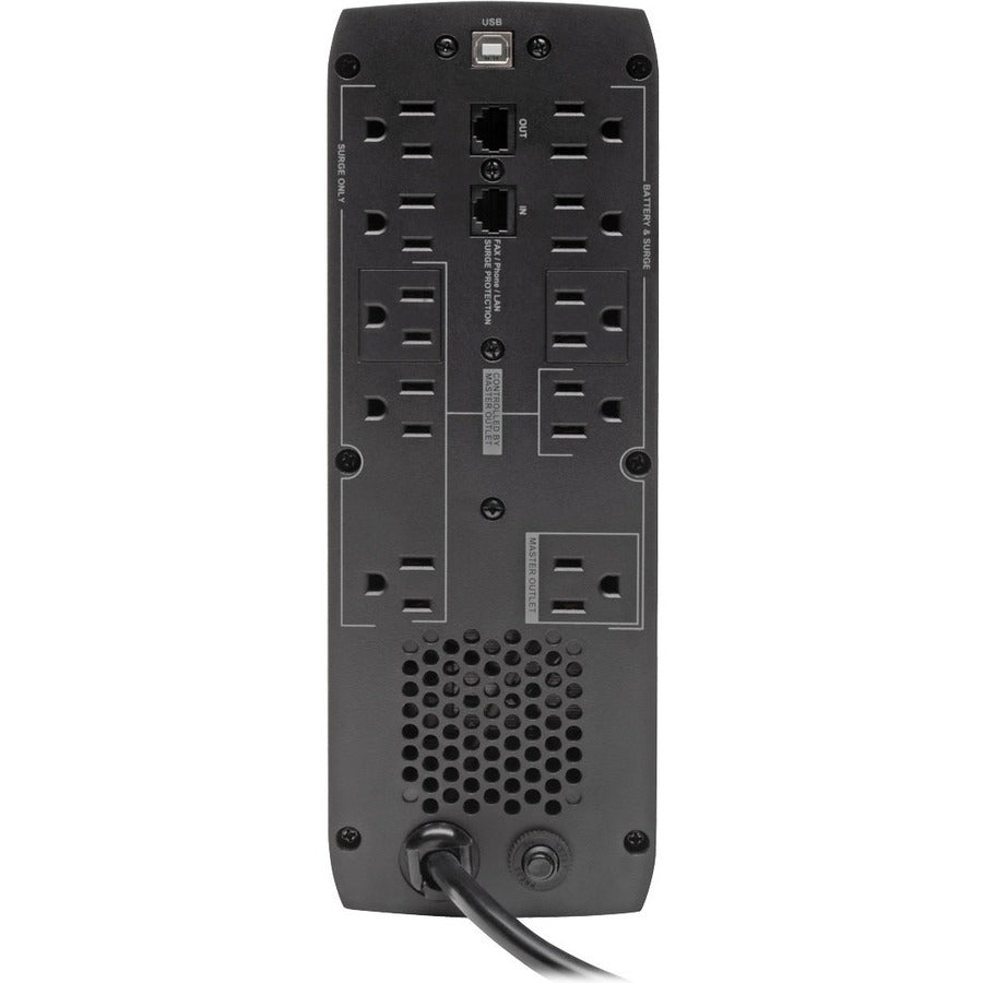 Tripp Lite by Eaton Line Interactive UPS with USB and 10 Outlets - 120V, 1300VA, 720W, 50/60 Hz, AVR, ECO Series, ENERGY STAR V2.0 - Battery Backup ECO1300LCD