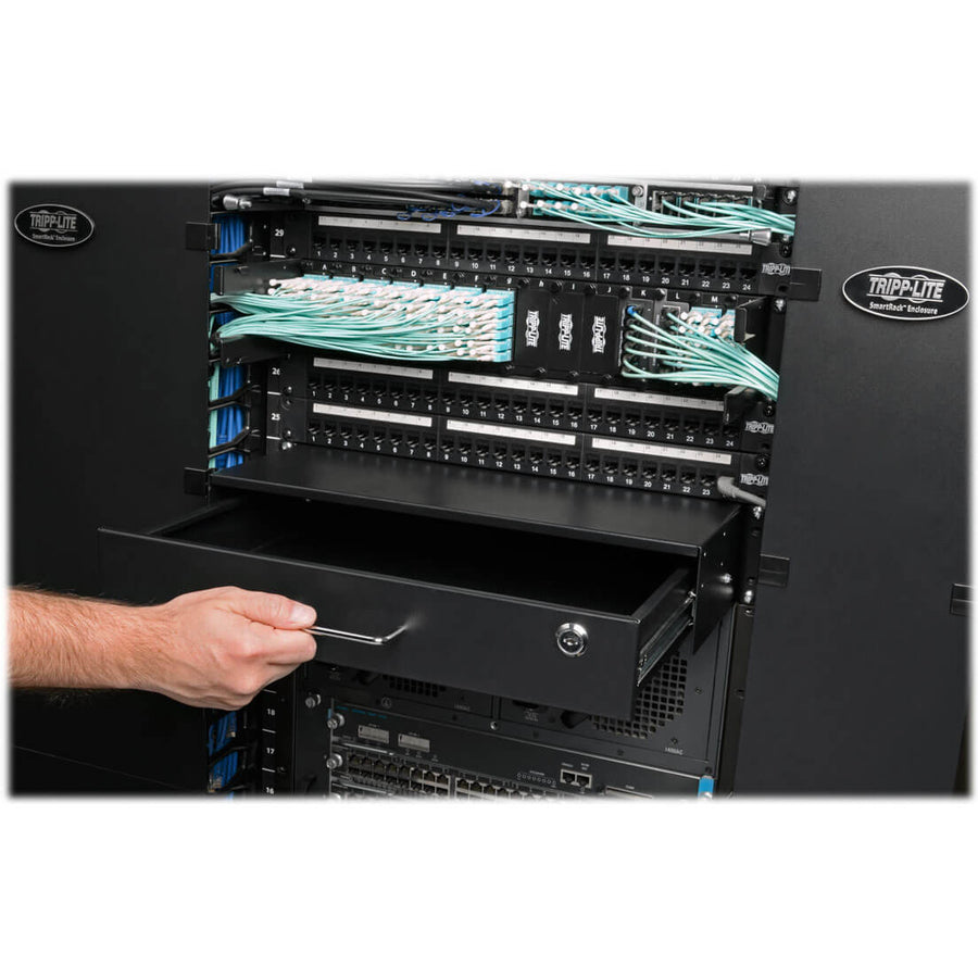 Tripp Lite by Eaton 2U Locking Rackmount Storage Drawer Rack Enclosures/ Open Frame SRDRAWER2U