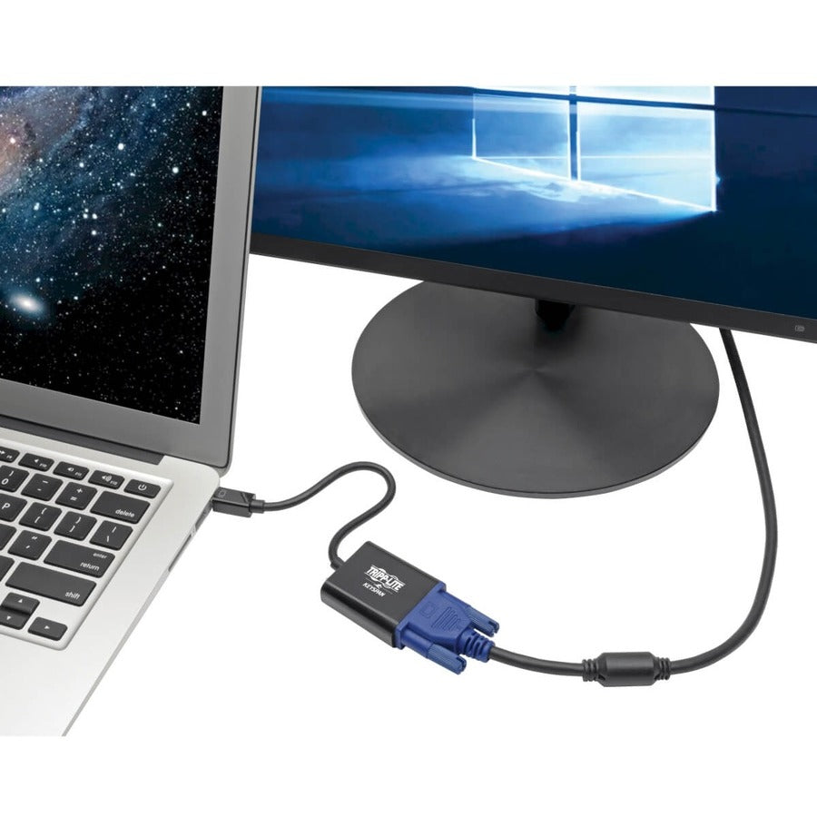 Tripp Lite by Eaton Keyspan Mini DisplayPort to Active VGA Adapter, Video Converter (M/F), Black, 6-in. (15.24 cm) P137-06N-VGAB