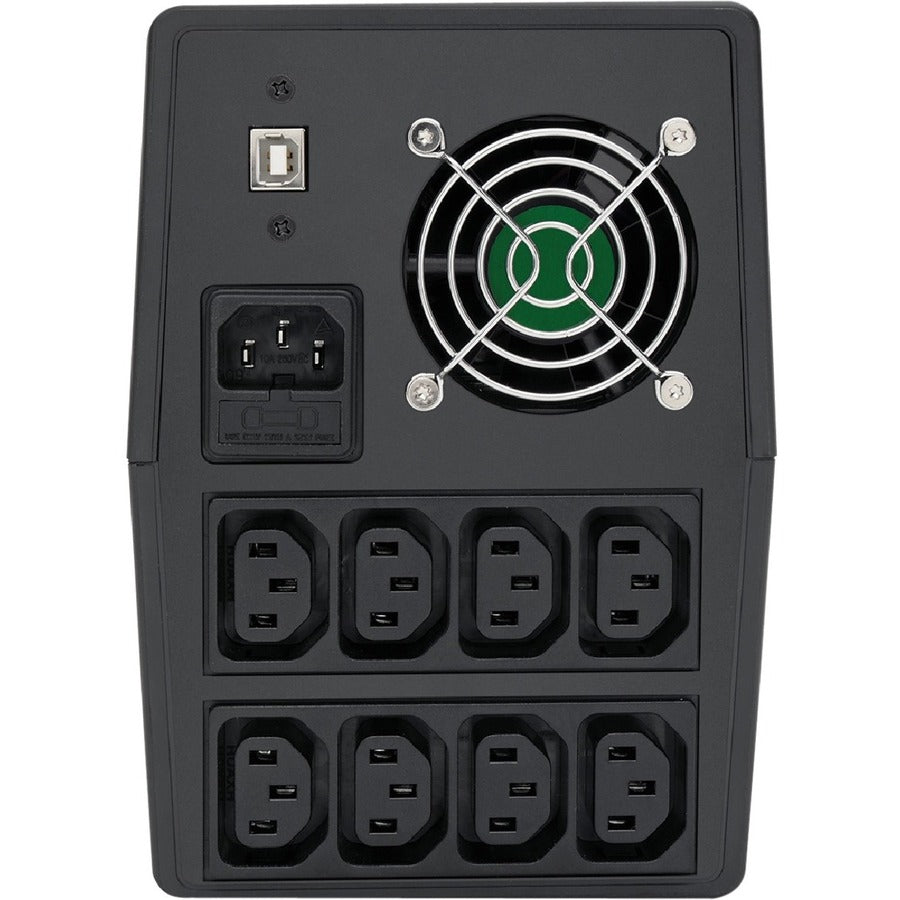 Tripp Lite by Eaton 1.5kVA 900W Line-Interactive UPS with 8 C13 Outlets - AVR, 230V, C14 Inlet, LCD, USB, Tower - Battery Backup OMNIVSX1500