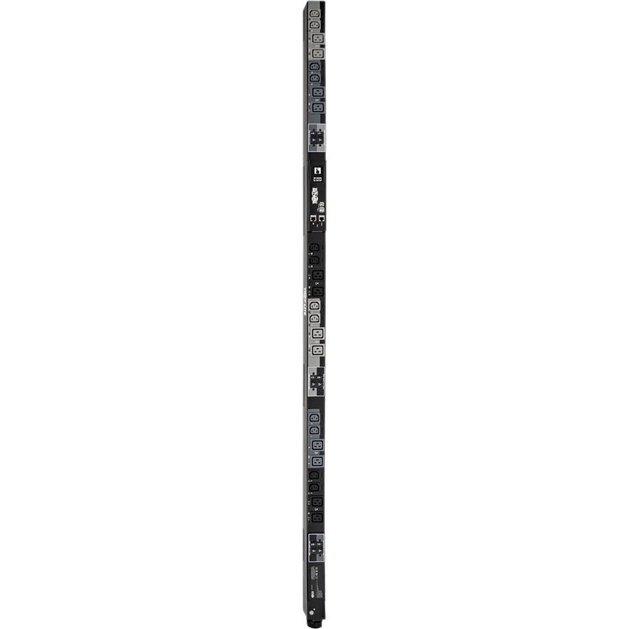 Tripp Lite by Eaton 28.8kW 220-240V 3PH Switched PDU - LX Interface, Gigabit, 24 Outlets, Hardwire 380-415V Input, LCD, 1.8 m Cord, 0U 1.8 m Height, TAA PDU3XEVSRHWA