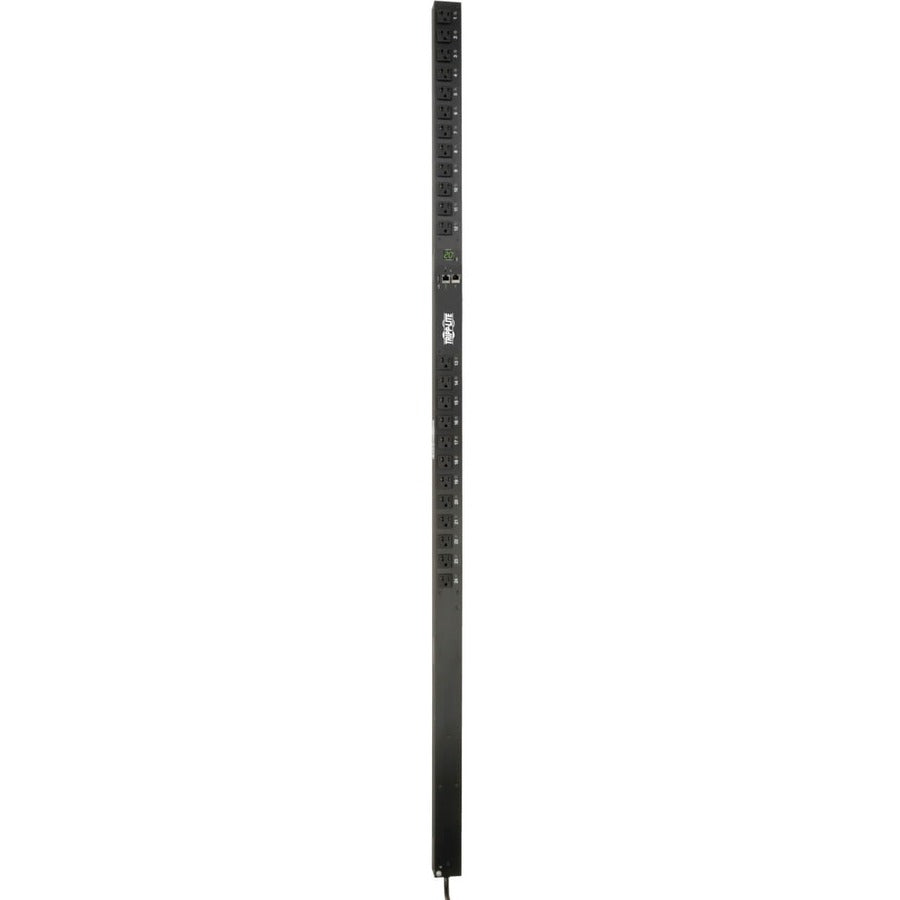 Tripp Lite by Eaton 1.9kW Single-Phase Switched PDU - LX Interface, 120V Outlets (24 5-15/20R), 10 ft. (3.05 m) Cord with L5-20P, 0U, TAA PDUMV20NETLX