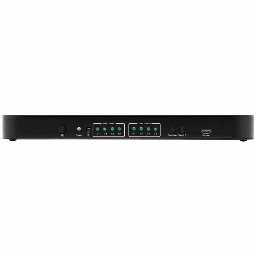 Tripp Lite by Eaton 4x2 HDMI Matrix Switch/Splitter with Audio Extractor - 4K 60 Hz, IR Control, HDCP 2.2, 4:4:4 B118-2X4-4K-A