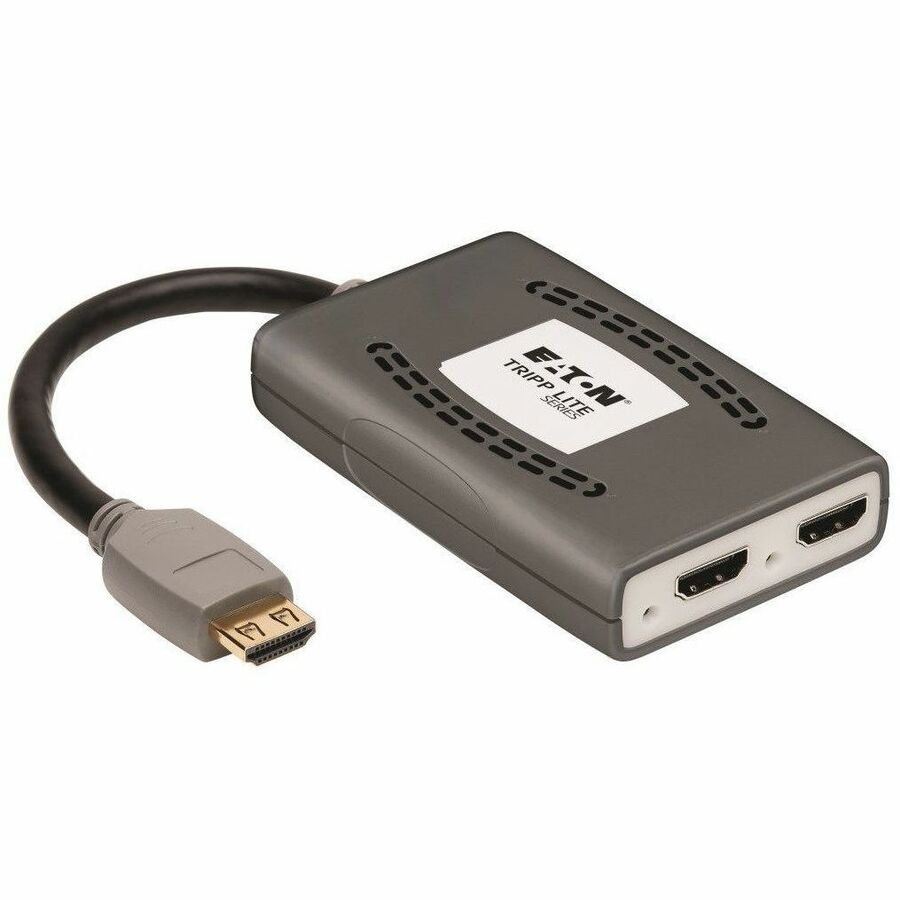 Tripp Lite by Eaton 2-Port HDMI Splitter - HDMI 2.0, 4K @ 60 Hz, 4:4:4, Multi-Resolution Support, HDR, HDCP 2.2, USB Powered, TAA B118-002-HDR-V2