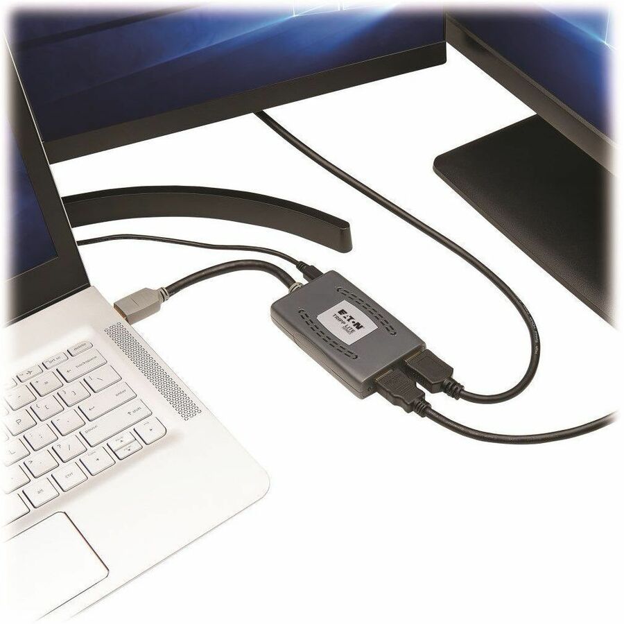 Tripp Lite by Eaton 2-Port HDMI Splitter - HDMI 2.0, 4K @ 60 Hz, 4:4:4, Multi-Resolution Support, HDR, HDCP 2.2, USB Powered, TAA B118-002-HDR-V2