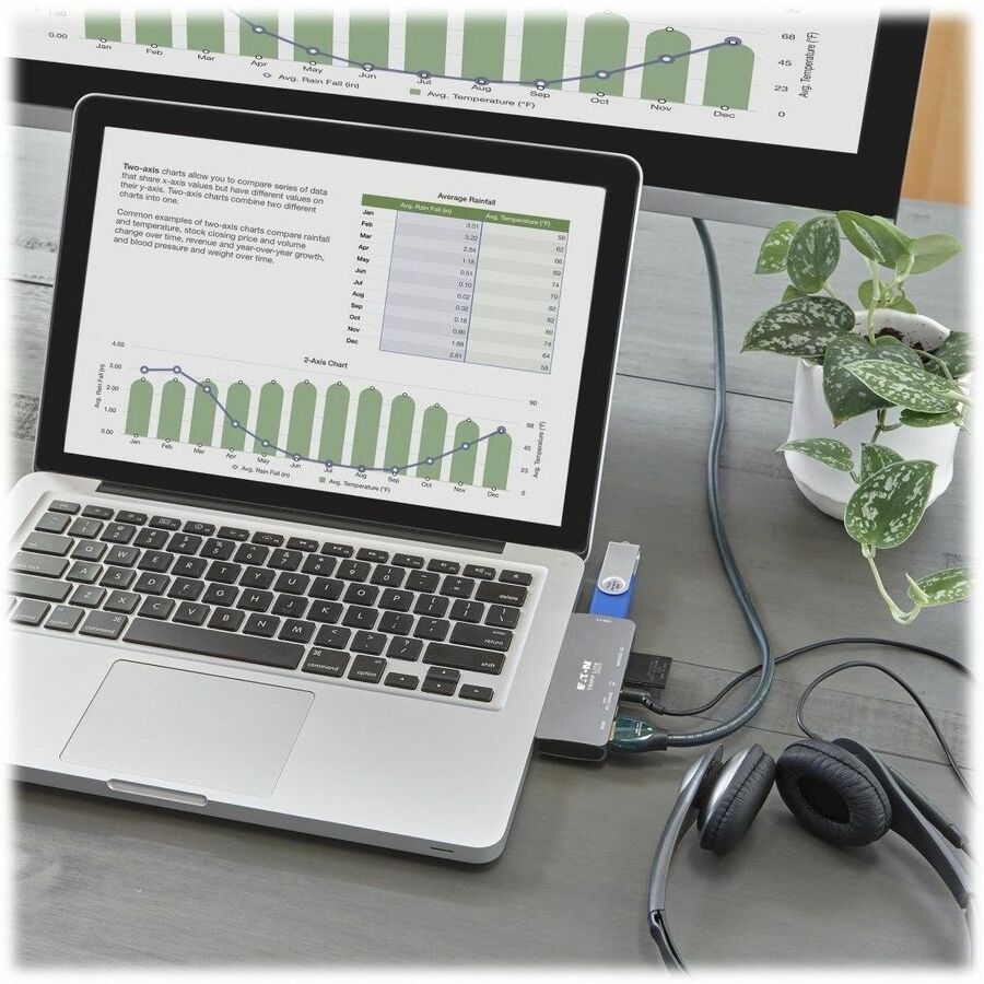 Tripp Lite by Eaton USB-C Dock with Removable Clip - For Laptops and Tablets, 4K HDMI, USB 2.0 Port, 60W PD Charging U442-DOCK15-S