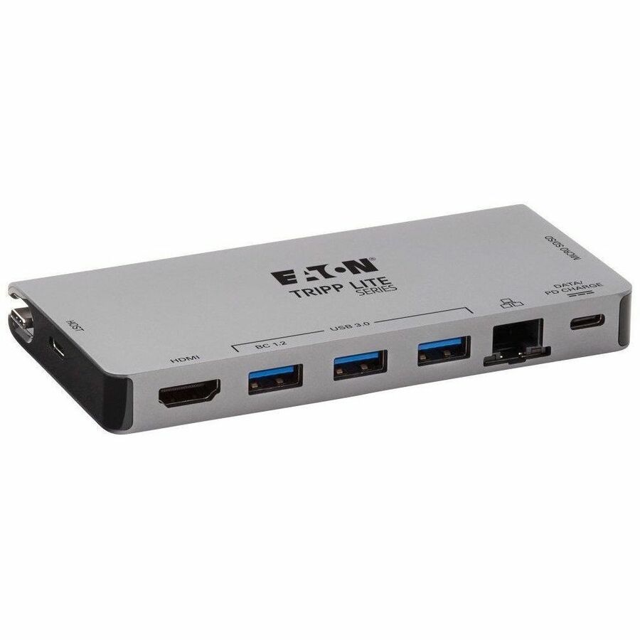 Tripp Lite by Eaton USB-C Dock - 4K HDMI, USB 3.x (5Gbps), USB-A/C Hub Ports, GbE, Memory Card, 100W PD Charging, Detachable Cord U442-DOCK5D-GY