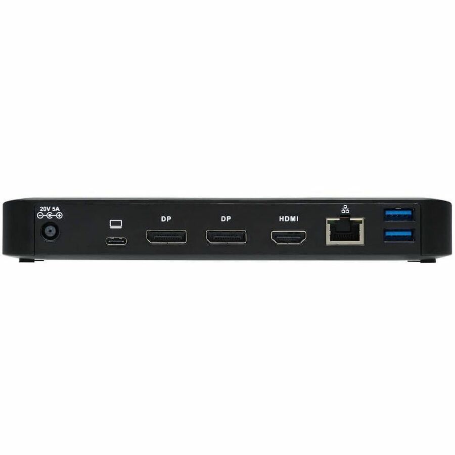 Tripp Lite by Eaton USB-C Dock, Triple Display - 4K 60 Hz HDMI/DisplayPort, USB 3.x Gen 2 (10Gbps), USB-A/USB-C Hub, GbE, 85W PD Charging, Black U442-DOCK8-B