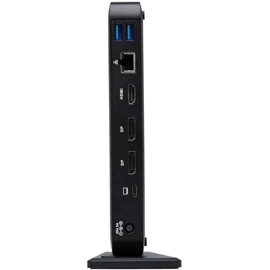 Tripp Lite by Eaton USB-C Dock, Triple Display - 4K 60 Hz HDMI/DisplayPort, USB 3.x Gen 2 (10Gbps), USB-A/USB-C Hub, GbE, 85W PD Charging, Black U442-DOCK8-B