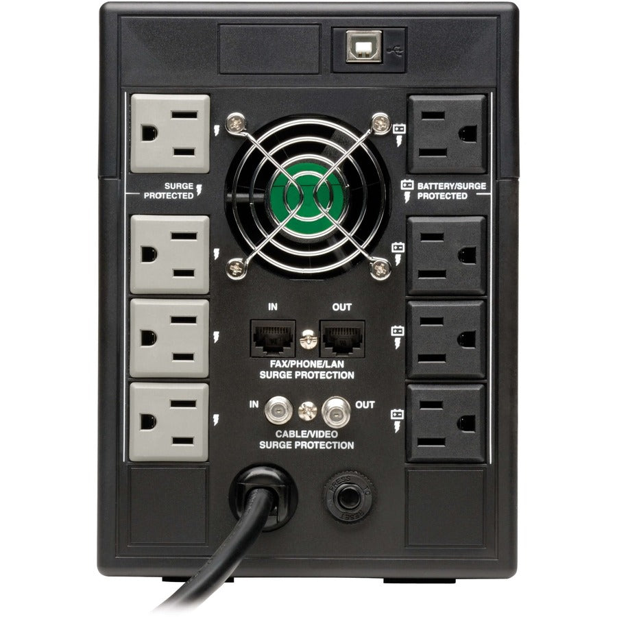 Tripp Lite by Eaton SmartPro LCD 120V 1300VA 720W Line-Interactive UPS, AVR, Tower, LCD, USB, 8 Outlets - Battery Backup SMART1300LCDT