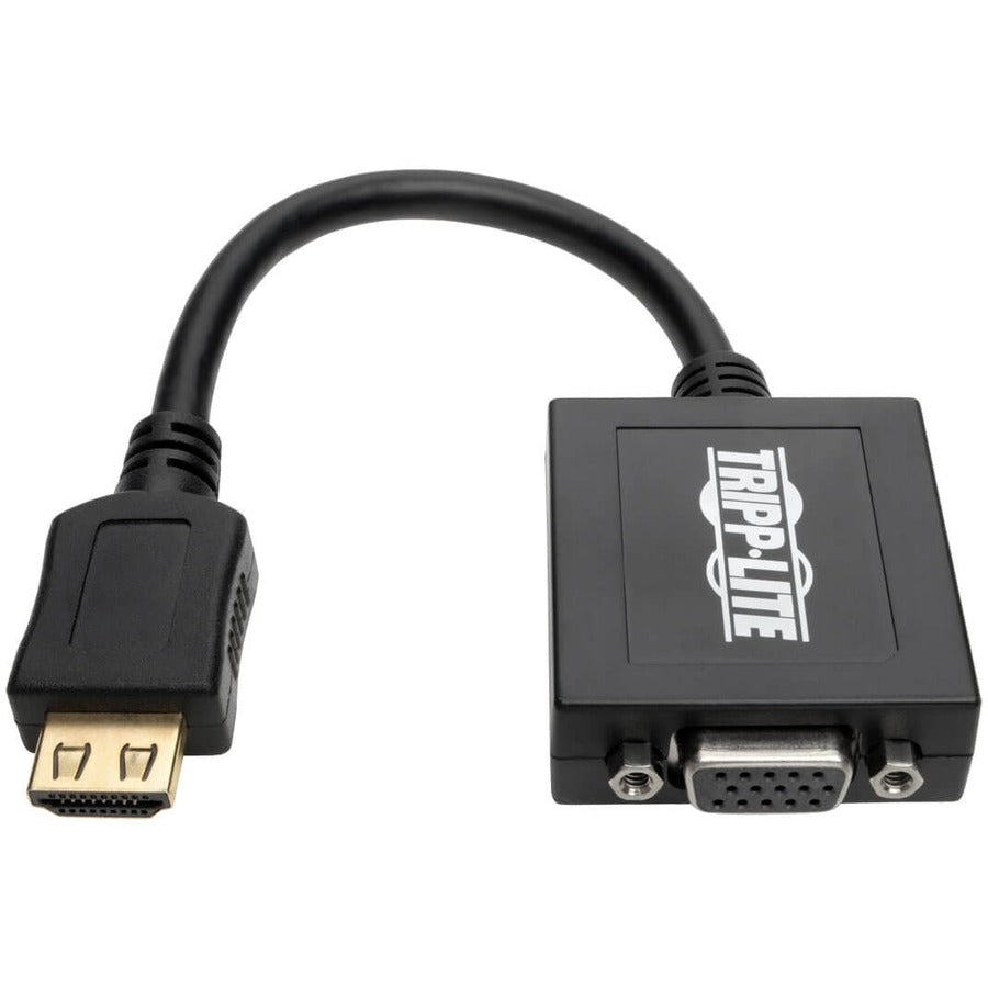 Tripp Lite by Eaton HDMI to VGA with Audio Converter Cable Adapter for Ultrabook/Laptop/Desktop PC, (M/F), 6-in. (15.24 cm) P131-06N