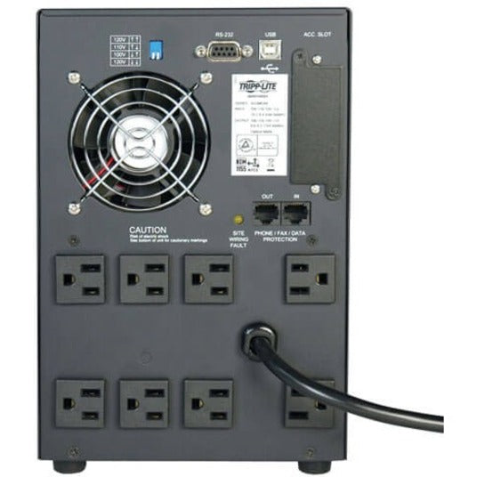 Tripp Lite by Eaton SmartPro 120V 1.05kVA 650W Line-Interactive Sine Wave UPS, Tower, Network Card Options, USB, DB9, 8 Outlets - Battery Backup SMART1050SLT