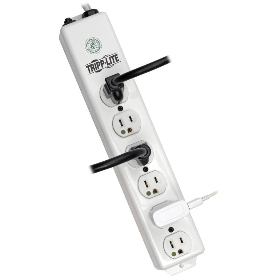 Tripp Lite by Eaton Safe-IT Medical-Grade Power Strip UL 1363 6x Hospital-Grade Outlets Antimicrobial 6 ft. Cord PS-606-HG