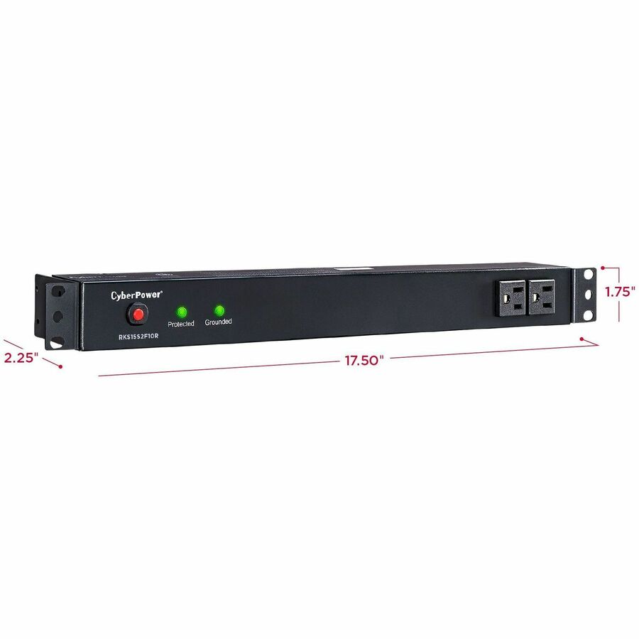 CyberPower RKBS15S2F10R Rackbar 12 - Outlet Surge with 3600 J RKBS15S2F10R