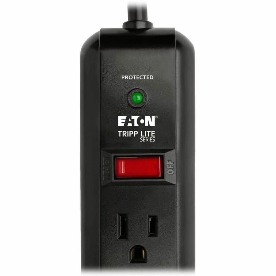 Eaton Tripp Lite Series Protect It! 7-Outlet Surge Protector, 12 ft. Cord, 1080 Joules, Diagnostic LED, Black Housing TLP712B