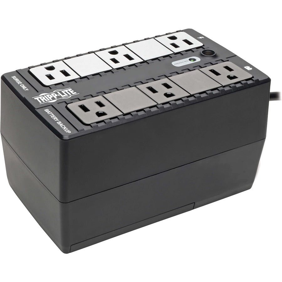 Tripp Lite by Eaton 120V 350VA 210W Standby UPS - 6 NEMA 5-15R Outlets, 50/60 Hz, 5-15P Plug, Desktop/Wall Mount - Battery Backup BC350