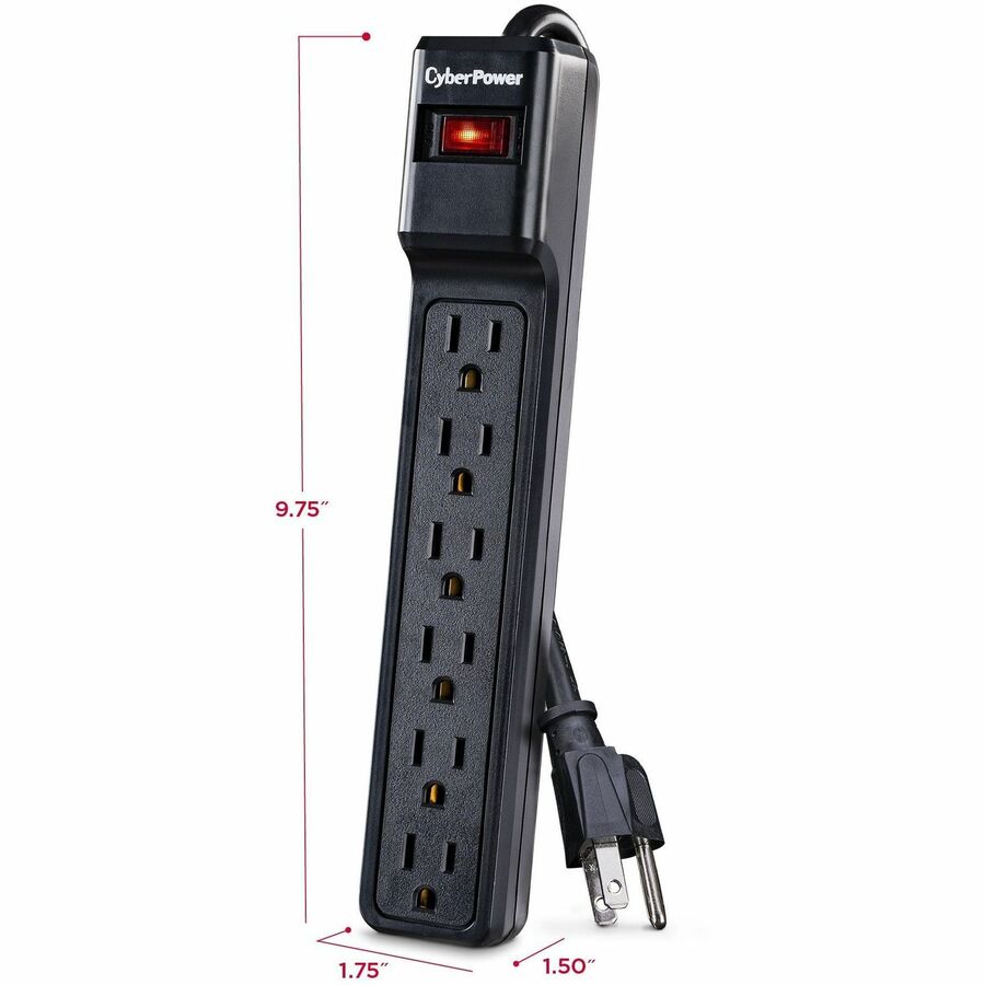 CyberPower CSB606 Essential 6 - Outlet Surge with 900 J CSB606