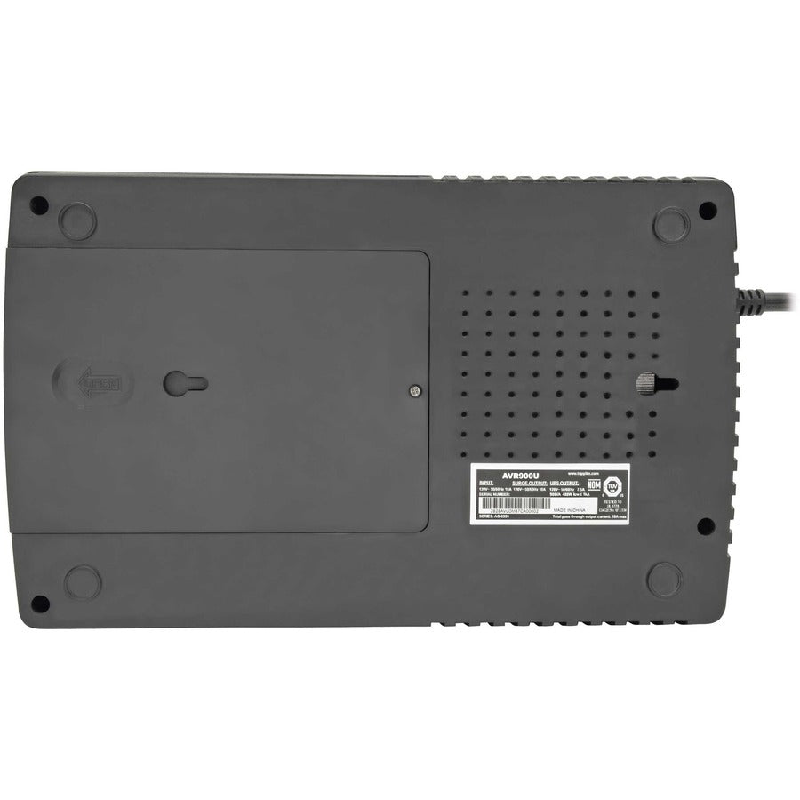 Tripp Lite by Eaton 900VA 480W Line-Interactive UPS - 12 NEMA 5-15R Outlets, AVR, 120V, 50/60 Hz, USB, Desktop/Wall Mount - Battery Backup AVR900U