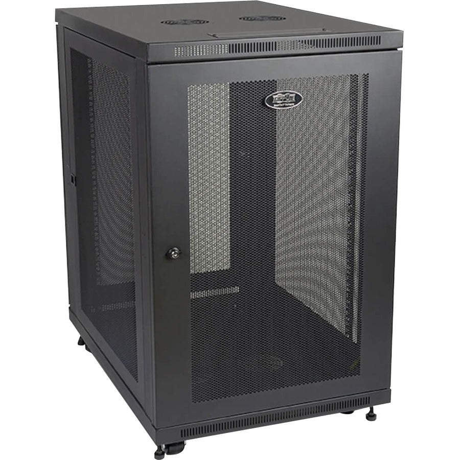 Tripp Lite by Eaton SmartRack 18U Mid-Depth Half-Height Rack Enclosure Cabinet SR18UB