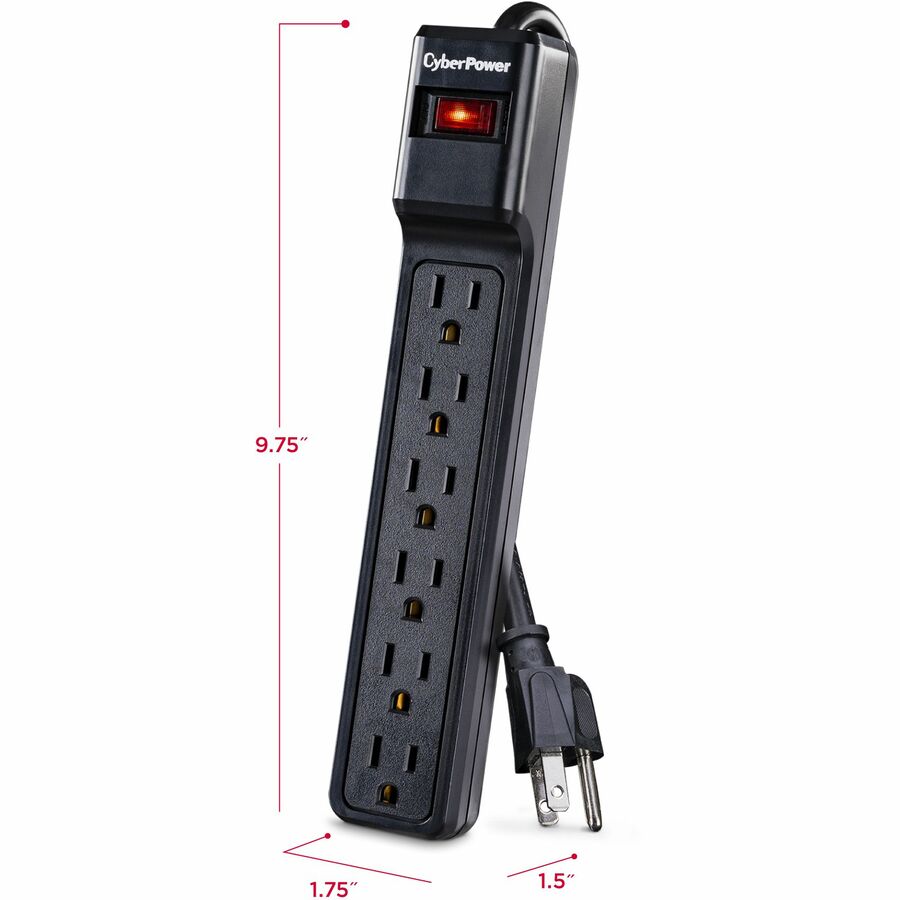 CyberPower CSB604 Essential 6 - Outlet Surge with 900 J CSB604