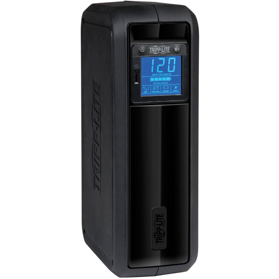 Tripp Lite by Eaton OmniSmart LCD 120V 900VA 475W Line-Interactive UPS, Tower, LCD display, USB port - Battery Backup OMNI900LCD