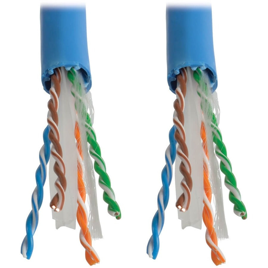 Eaton Tripp Lite Series Cat6 Gigabit Solid Core UTP PVC Bulk Ethernet Cable, Blue, 1000 ft. (304.8 m), TAA N222-01K-BL