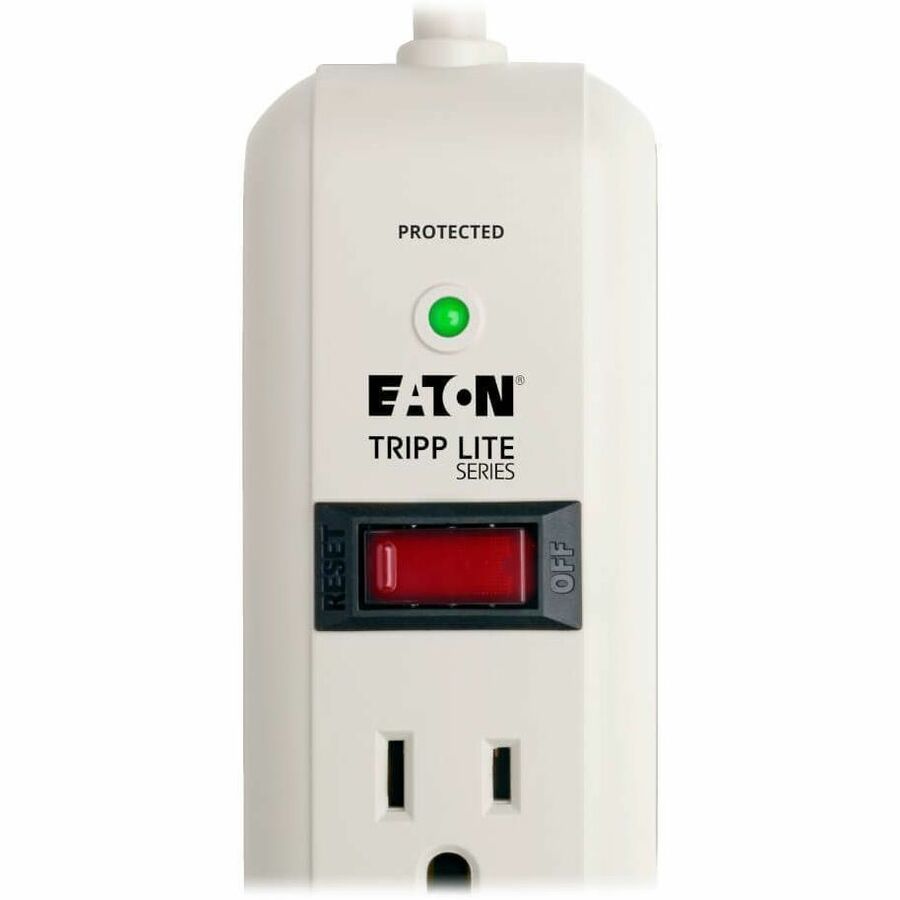 Eaton Tripp Lite Series Protect It! 7-Outlet Surge Protector, 25 ft. Cord, 1080 Joules, Diagnostic LED, Light Gray Housing TLP725
