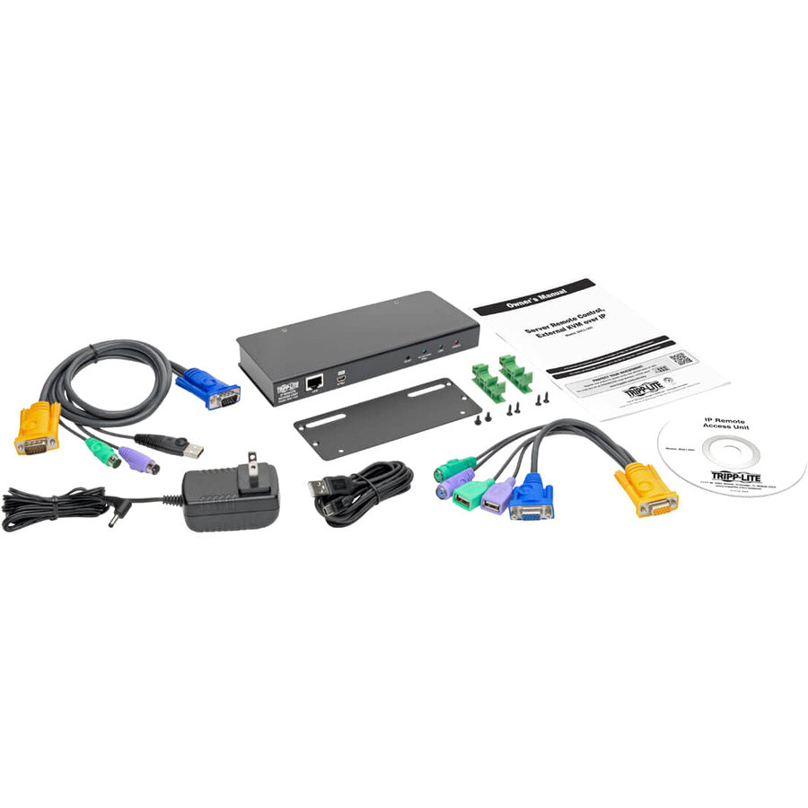 Tripp Lite by Eaton KVM Server Remote Control External over IP RS-232 Port TAA GSA B051-000