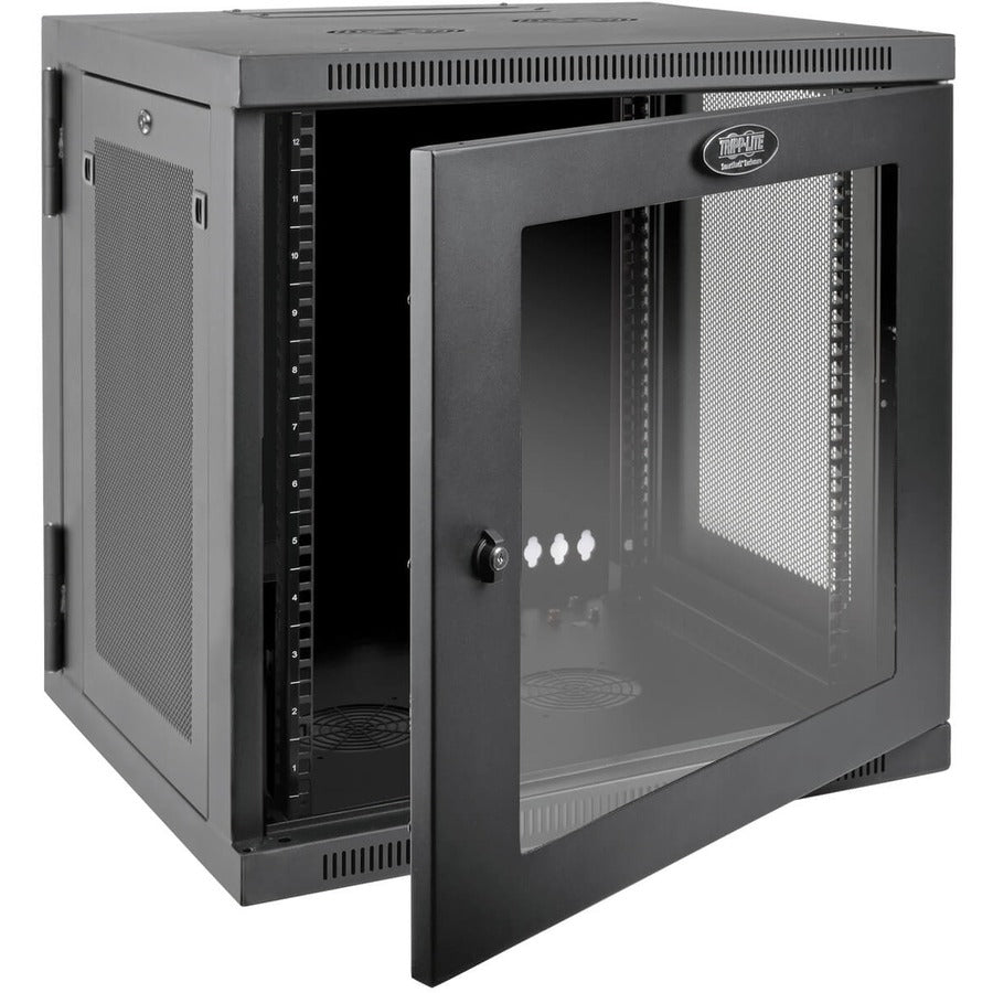 Tripp Lite by Eaton SmartRack 12U UPS-Depth Wall-Mount Small Rack Enclosure, Clear Acrylic Window, Hinged Back SRW12USDPG