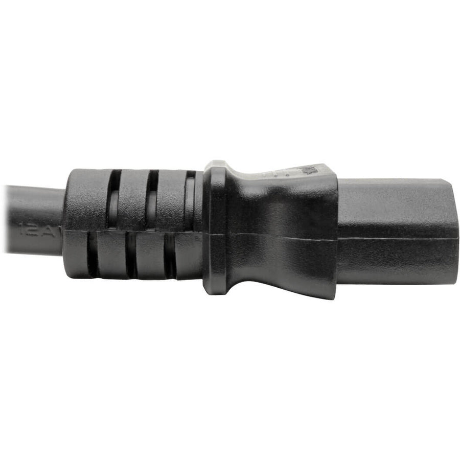 Eaton Tripp Lite Series C20 to C13 Power Cord for Computer - Heavy-Duty, 15A, 100-250V, 14 AWG, 3 ft. (0.91 m), Black P032-003