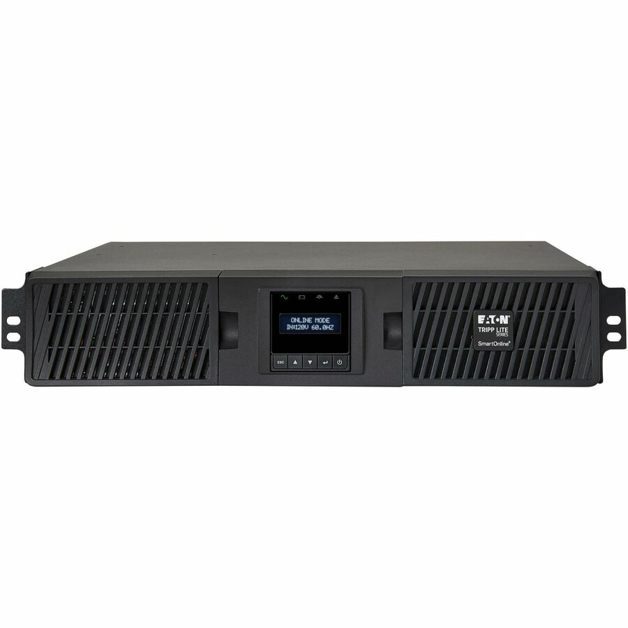 Eaton Tripp Lite Series SmartOnline 1500VA 1350W 120V Double-Conversion UPS - 8 Outlets, Extended Run, Network Card Included, LCD, USB, DB9, 2U Rack/Tower - Battery Backup SU1500RTXLCDN