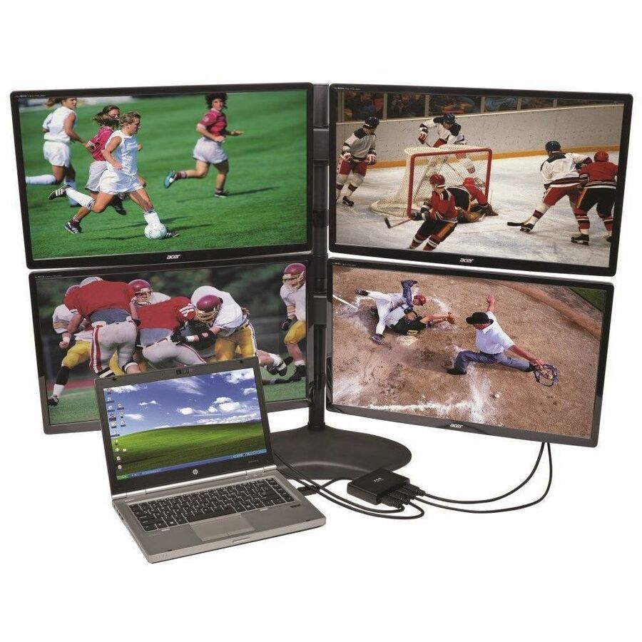 Tripp Lite by Eaton 4-Port DisplayPort to HDMI Multi-Monitor Splitter, MST Hub, 4K 60Hz UHD, DP1.2, TAA B156-004-HD-V2