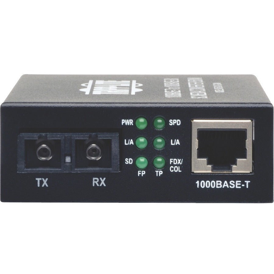 Tripp Lite by Eaton Gigabit Multimode Fiber to Ethernet Media Converter, 10/100/1000 SC, 550 m, 850 nm N785-001-SC-MM