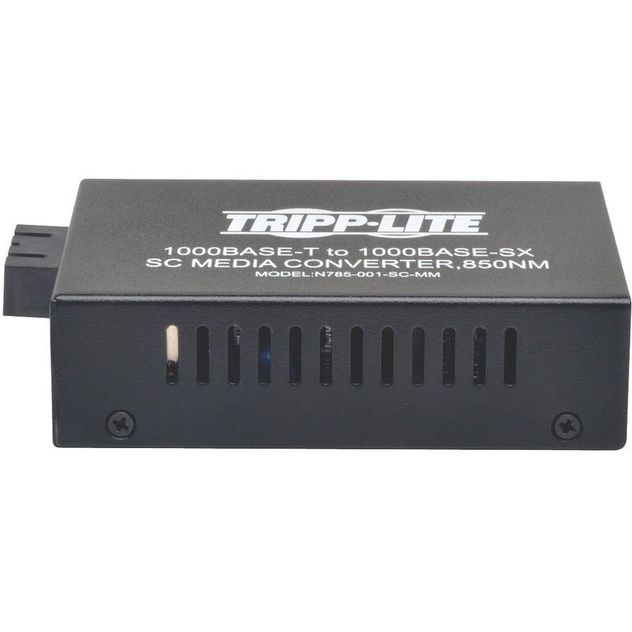 Tripp Lite by Eaton Gigabit Multimode Fiber to Ethernet Media Converter, 10/100/1000 SC, 550 m, 850 nm N785-001-SC-MM