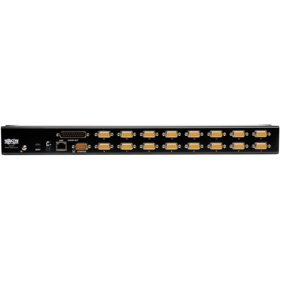 Tripp Lite by Eaton 16-Port Rackmount KVM Switch w/ Built in IP and On Screen Display 1U B022-U16-IP