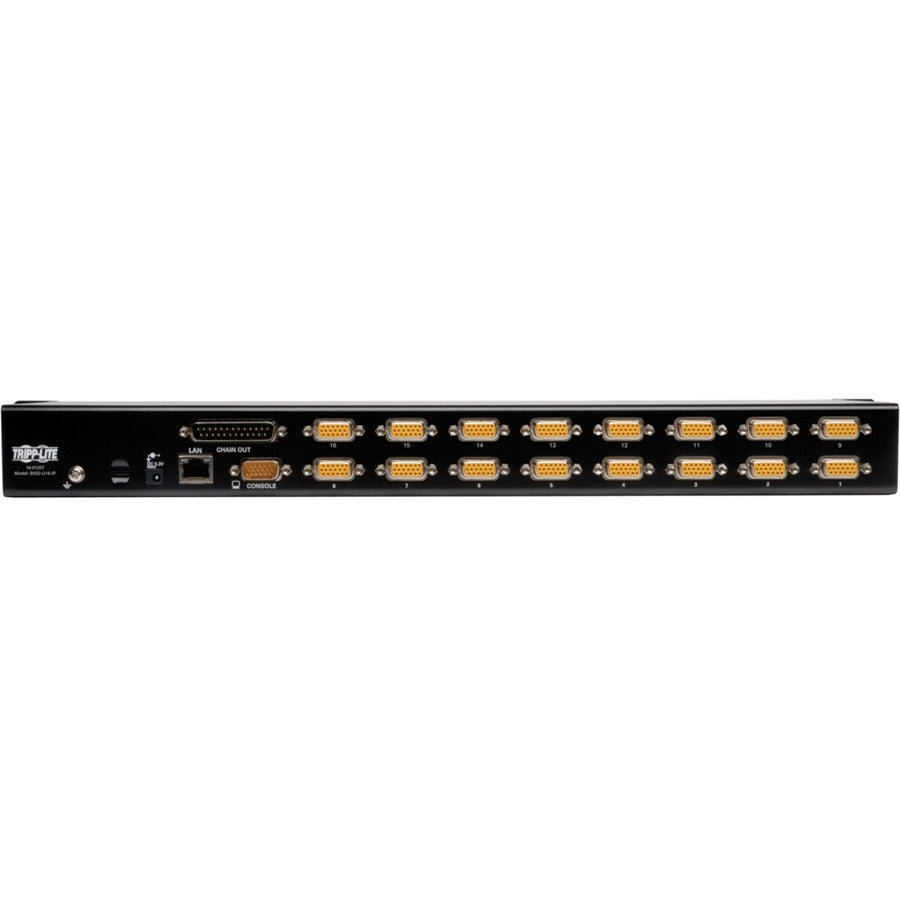 Tripp Lite by Eaton 16-Port Rackmount KVM Switch w/ Built in IP and On Screen Display 1U B022-U16-IP