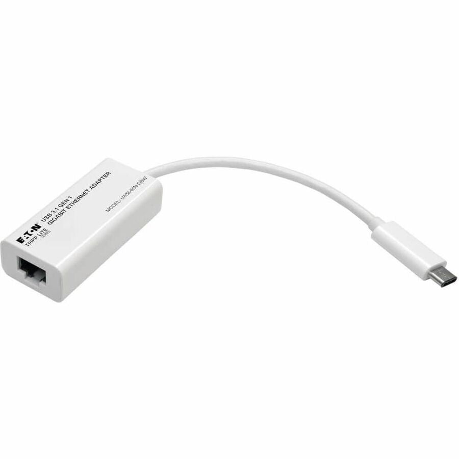 Tripp Lite by Eaton USB-C to Gigabit Network Adapter, Thunderbolt 3 Compatibility - White U436-06N-GBW