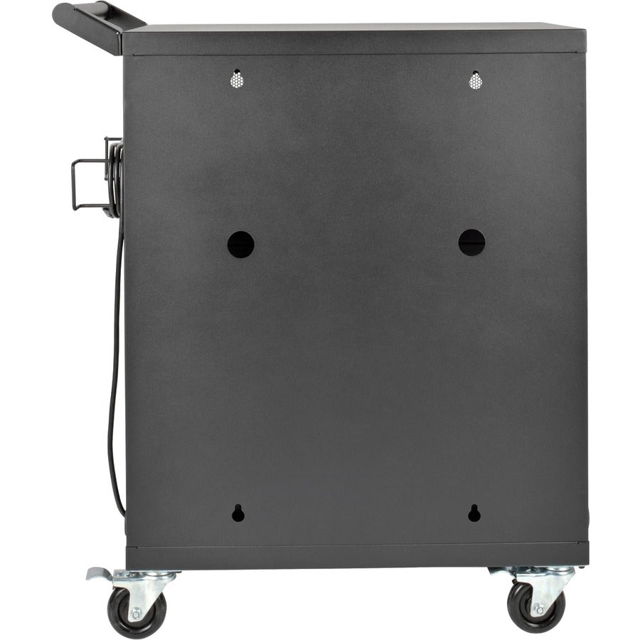 Tripp Lite by Eaton Multi-Device Charging Cart, 32 AC Outlets, Chromebooks and Laptops, Wall-Mount Option, Black CSC32AC